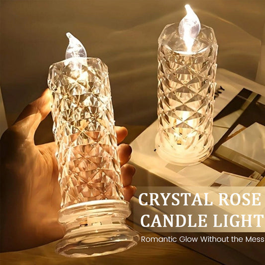 Roséra™ – Crystal Rose Candlelight Lamp