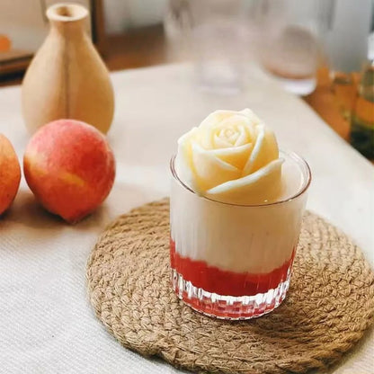 Florenza™ - 3D Rose Shape Ice Cube Molds for Pinterest - Worthy Drinks (2+1 Free) - Evesbury