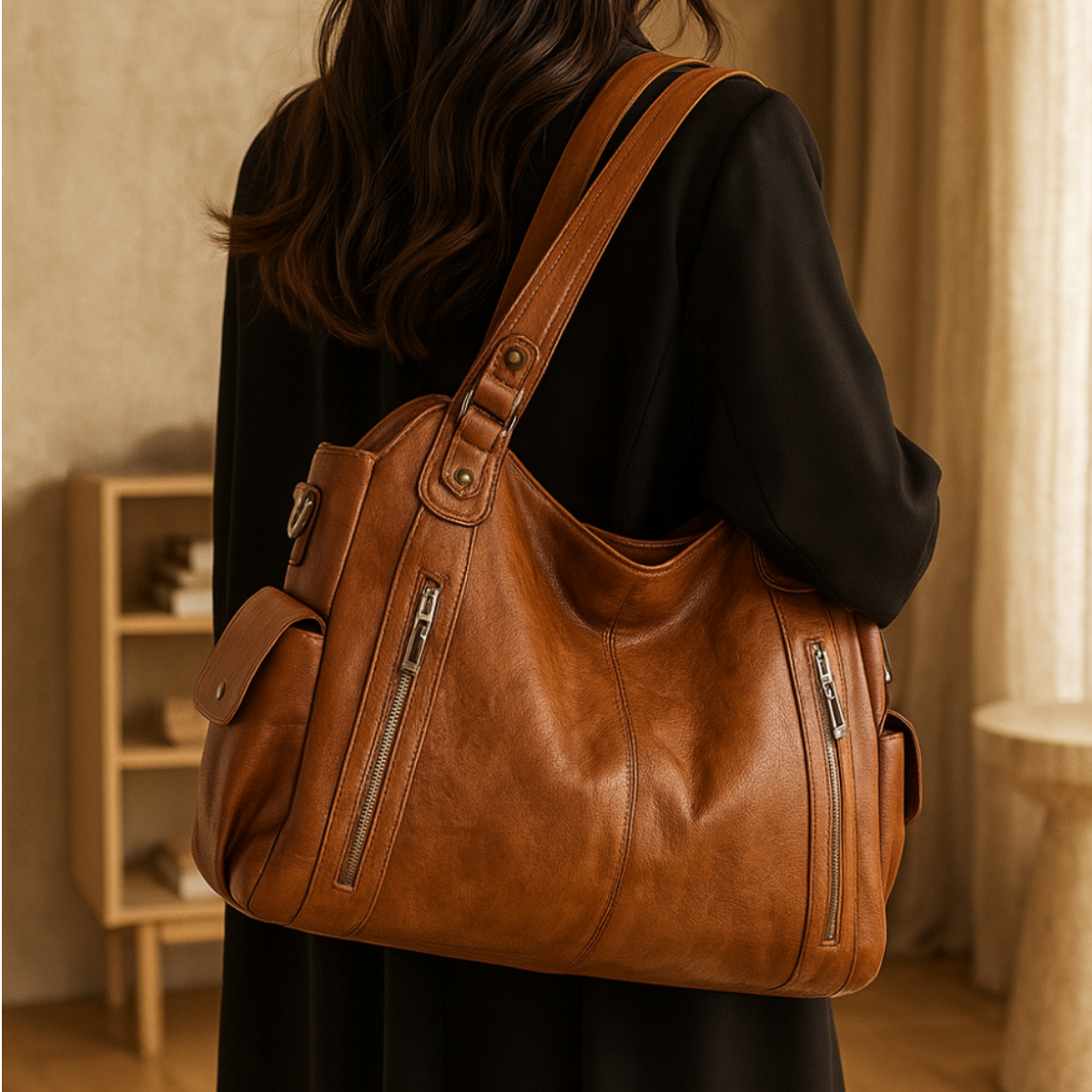 Silviné™ – PU Leather Tote Bag (50% Off)