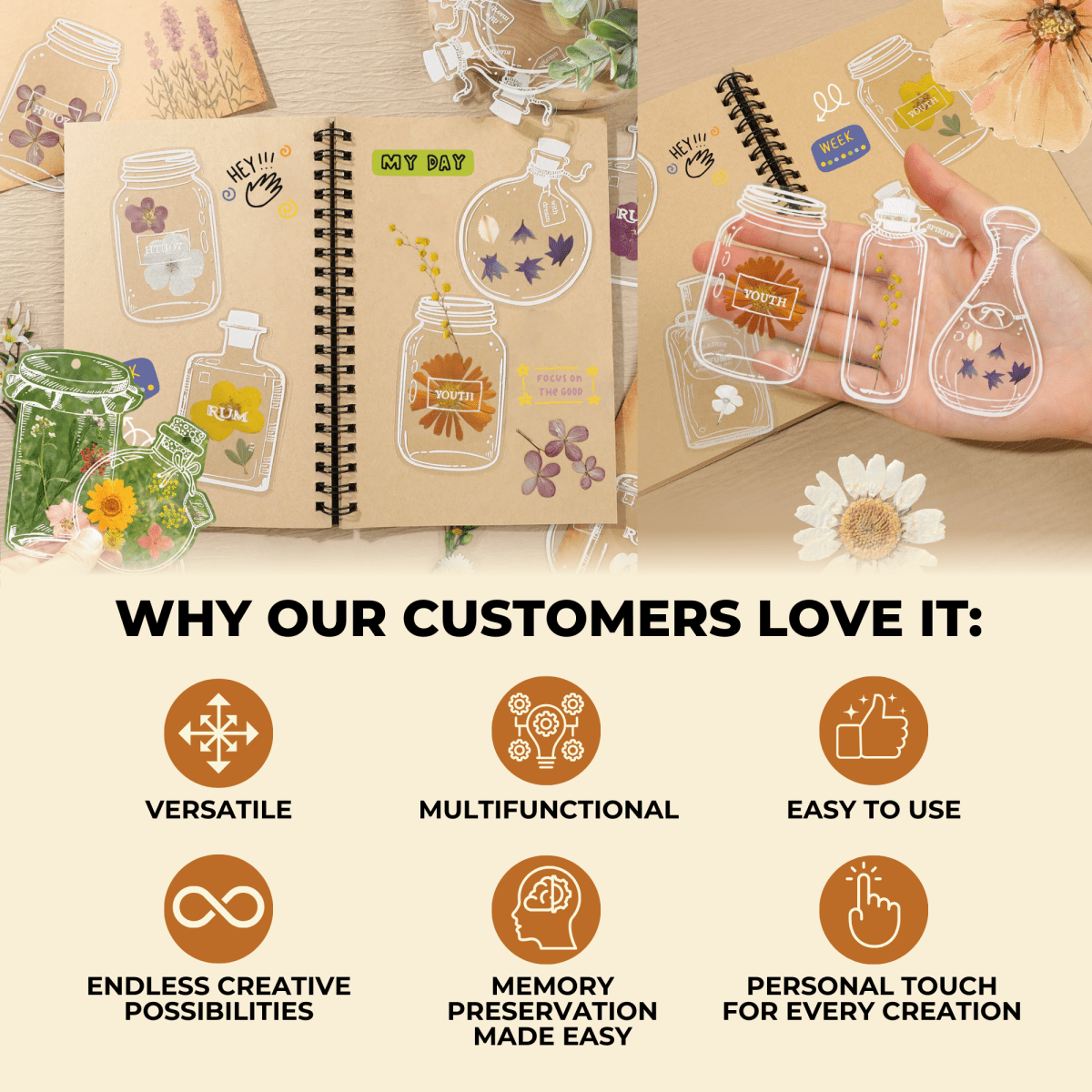 Blossomtabs™ - perfect for book lovers (20+20 free) - Evesbury