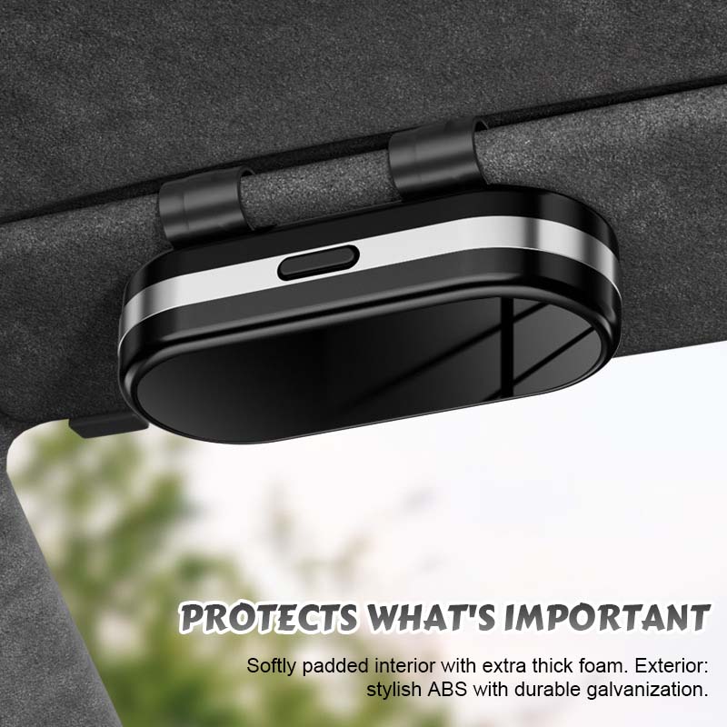 Versuto™ – Mirrored Glasses Holder for Stylish In-Car Convenience (50% Off)