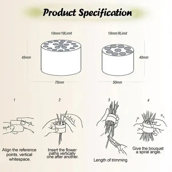 Mayfield™ - perfectly organized flower arranger (50% off) - Evesbury