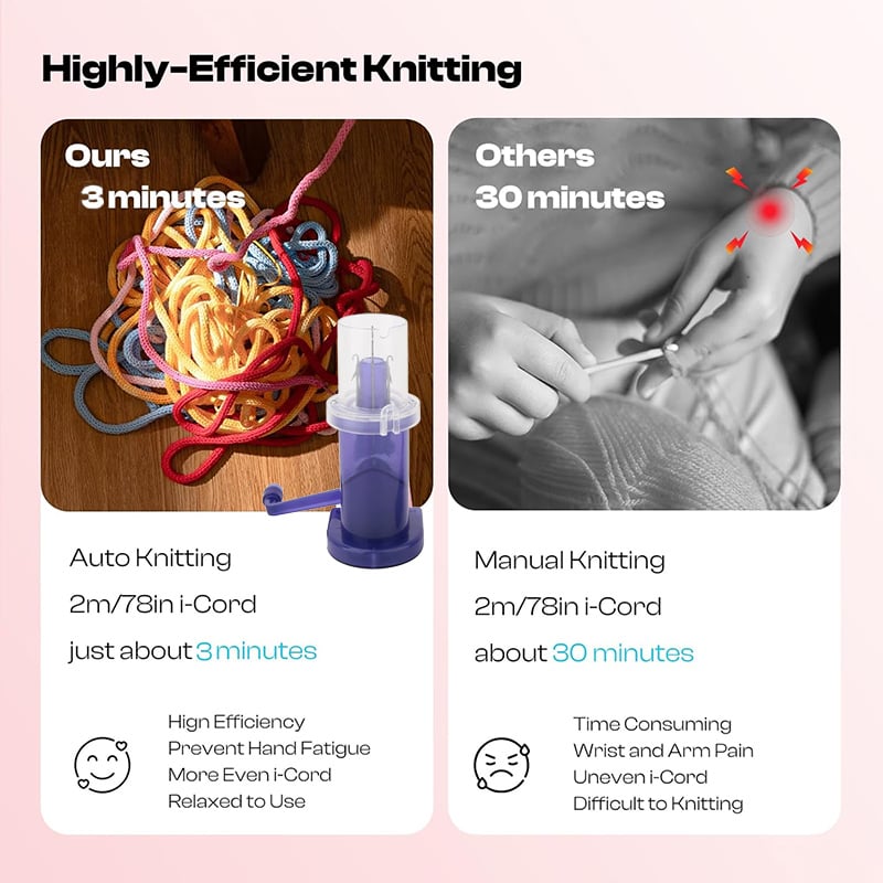Knitto™ – Quick Cord Knitting Machine (50% Off)