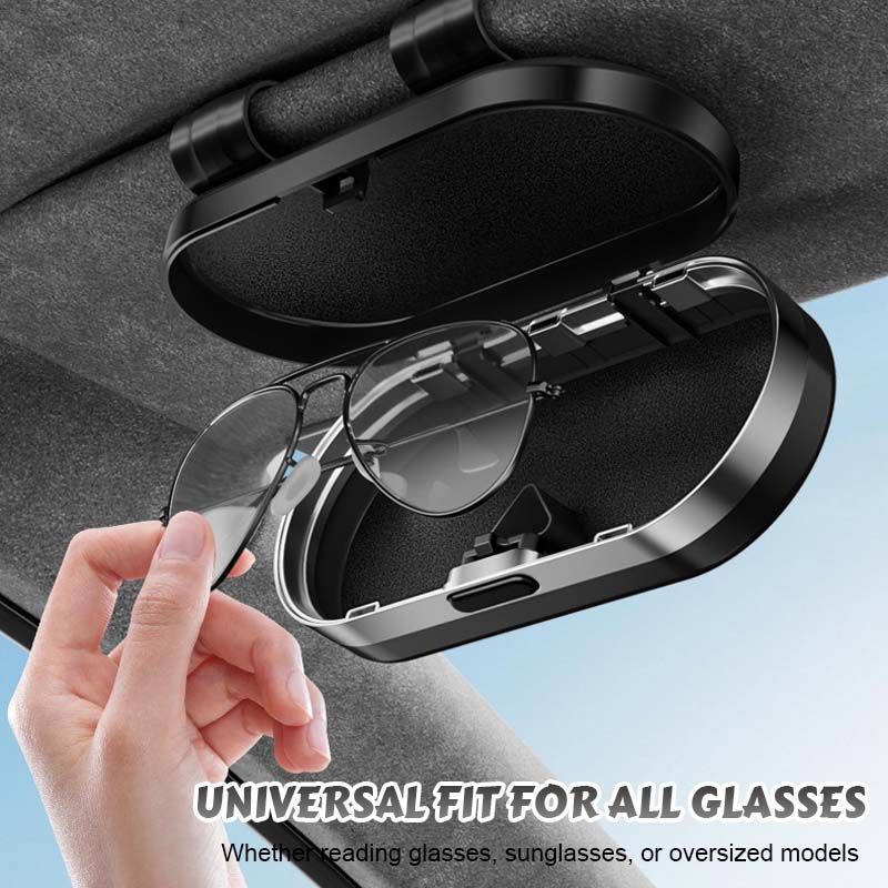 Versuto™ – Mirrored Glasses Holder for Stylish In-Car Convenience (50% Off)