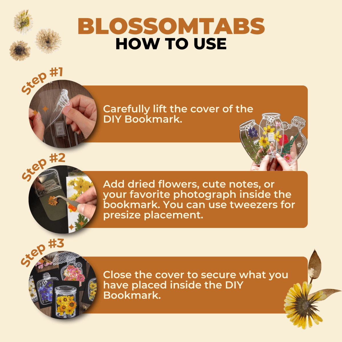 Blossomtabs™ - perfect for book lovers (20+20 free) - Evesbury