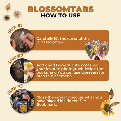 Blossomtabs™ - perfect for book lovers (20+20 free) - Evesbury