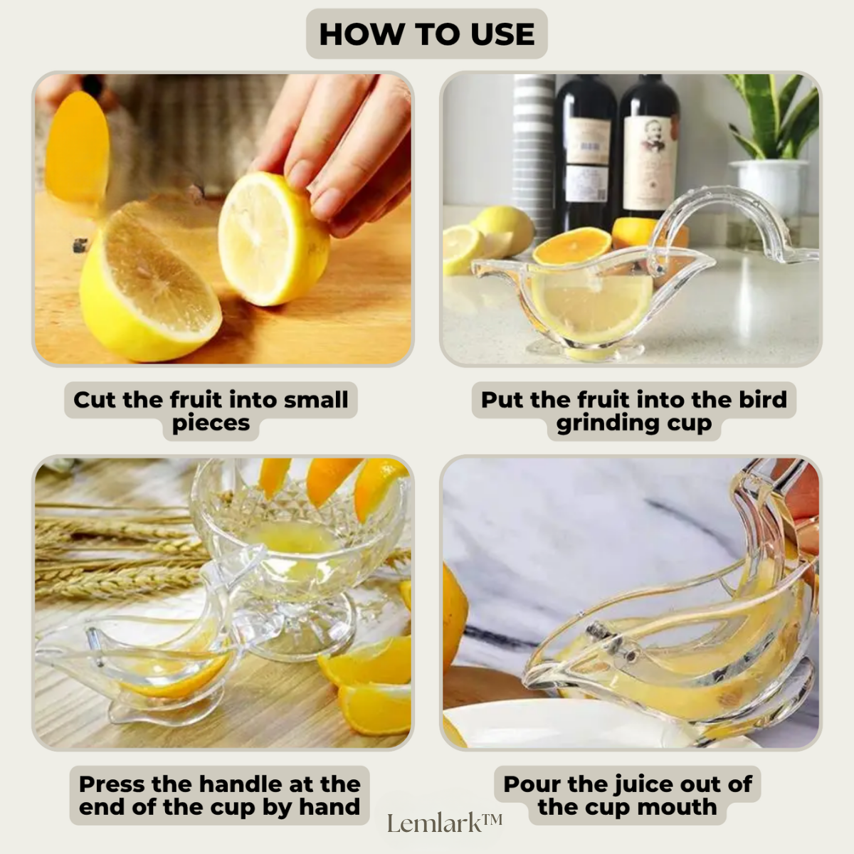 Lemlark™ – Citrus Juice Dispenser for Fresh Flavor (1+1 Free)