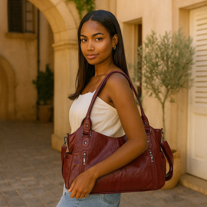 Silviné™ – PU Leather Tote Bag (50% Off)
