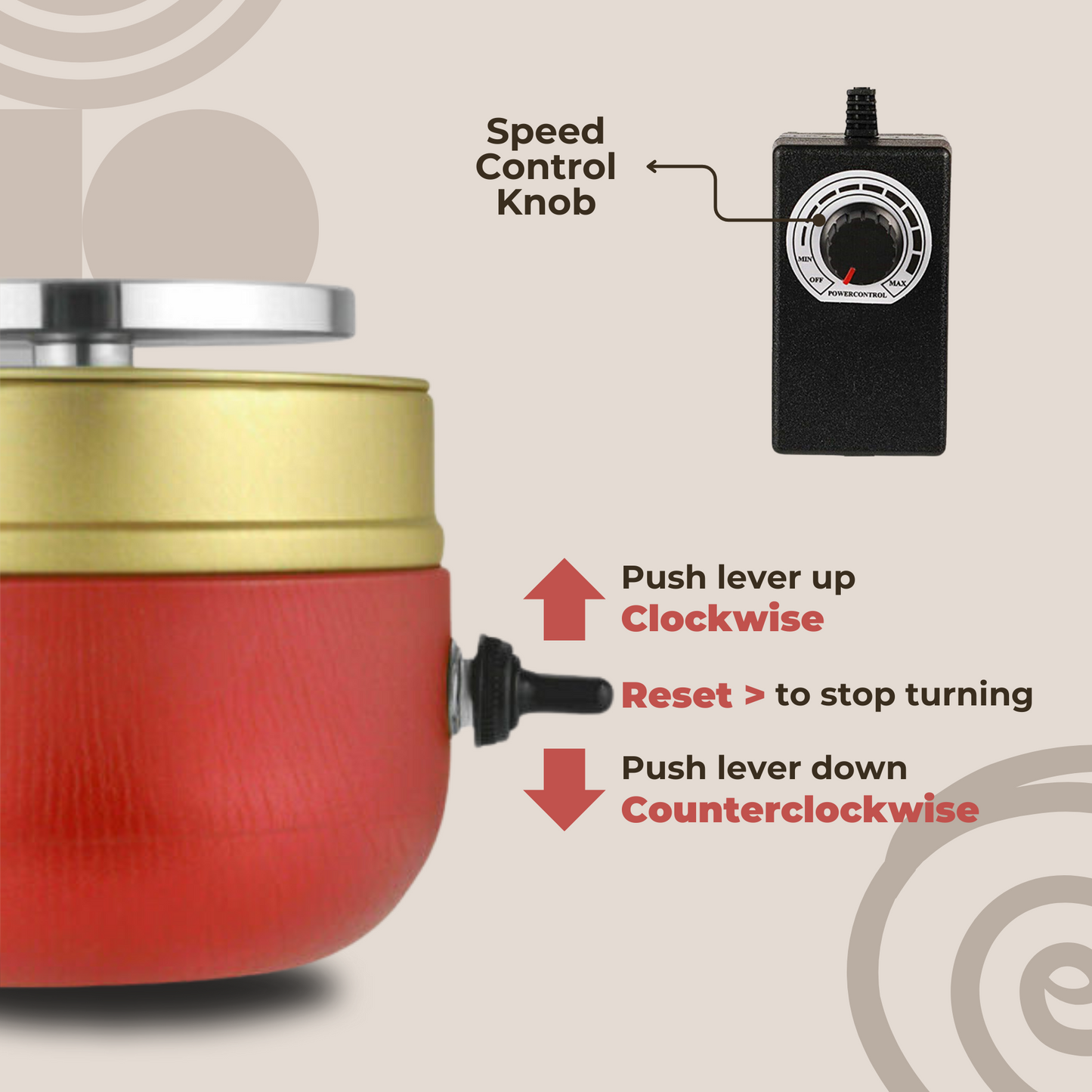 Potterly™ - Mini Pottery Wheel for Easy Home Crafting (50% Off)