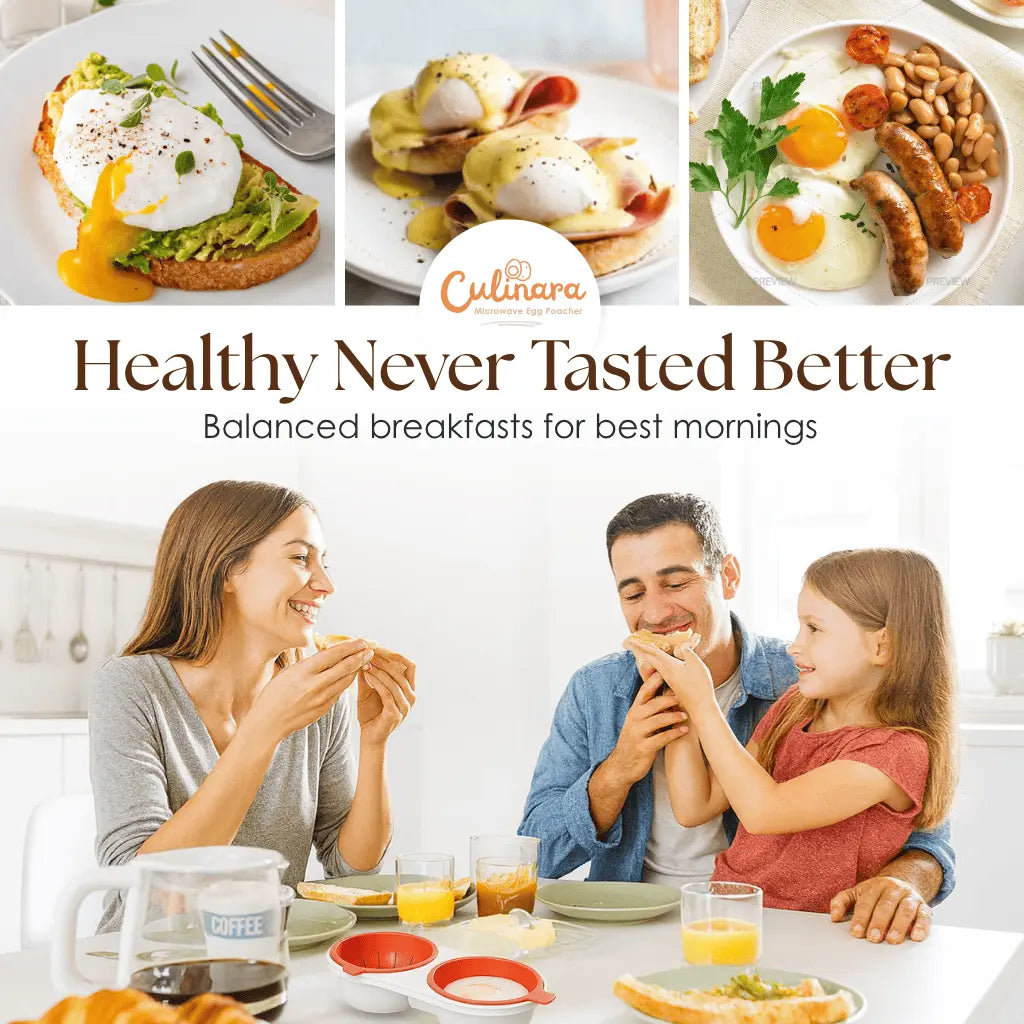 Culinara™ - Microwave Egg Poacher for Quick, Perfect Eggs (50% Off)