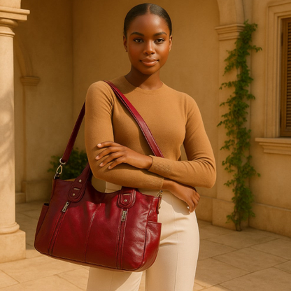 Silviné™ – PU Leather Tote Bag (50% Off)