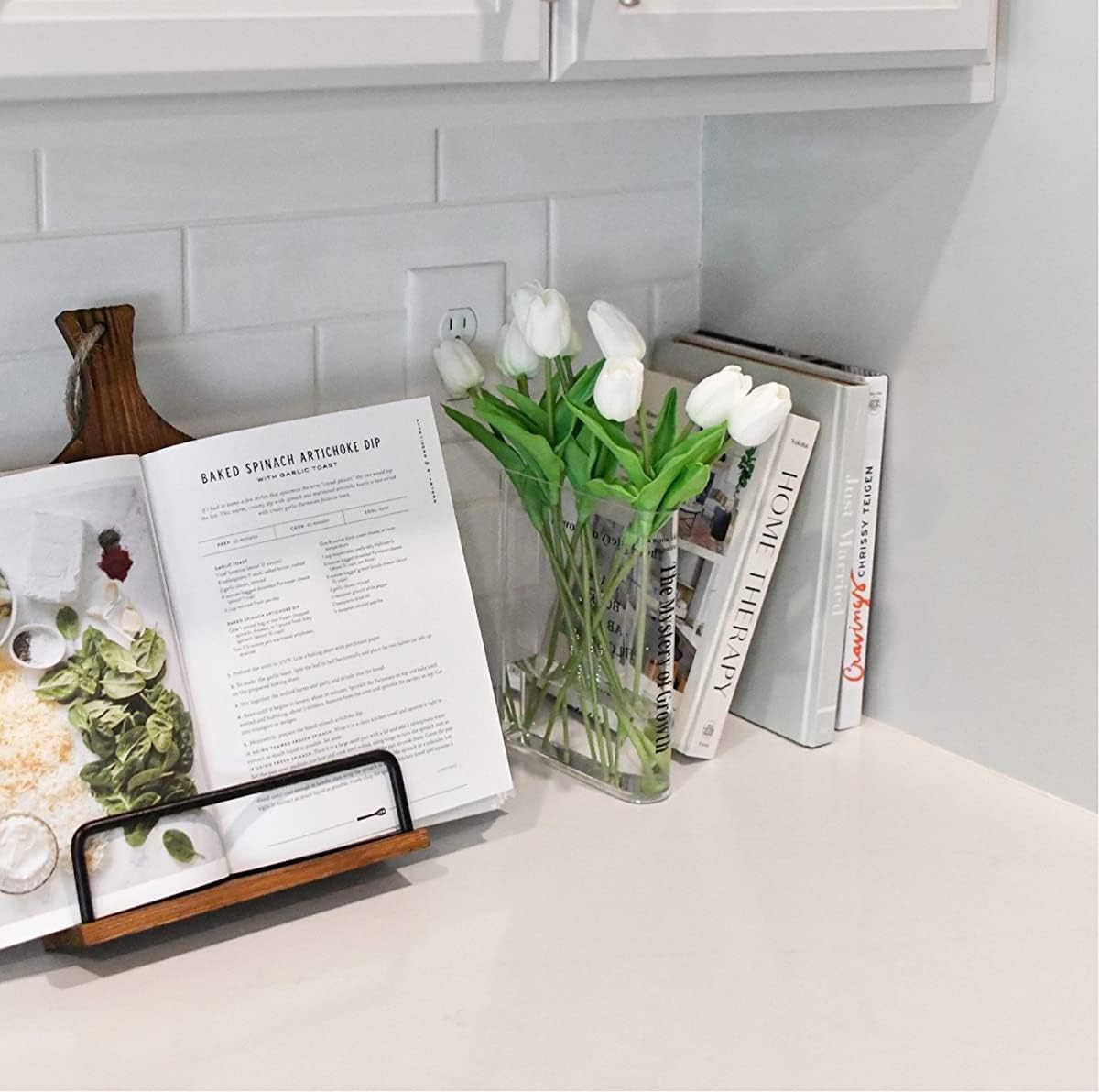 Florenza™ - Transparent Book Vase for Elegant Displays (50% Off) - Evesbury