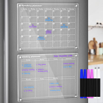 Planiva™ – Clear Acrylic Fridge Planner (50% Off)