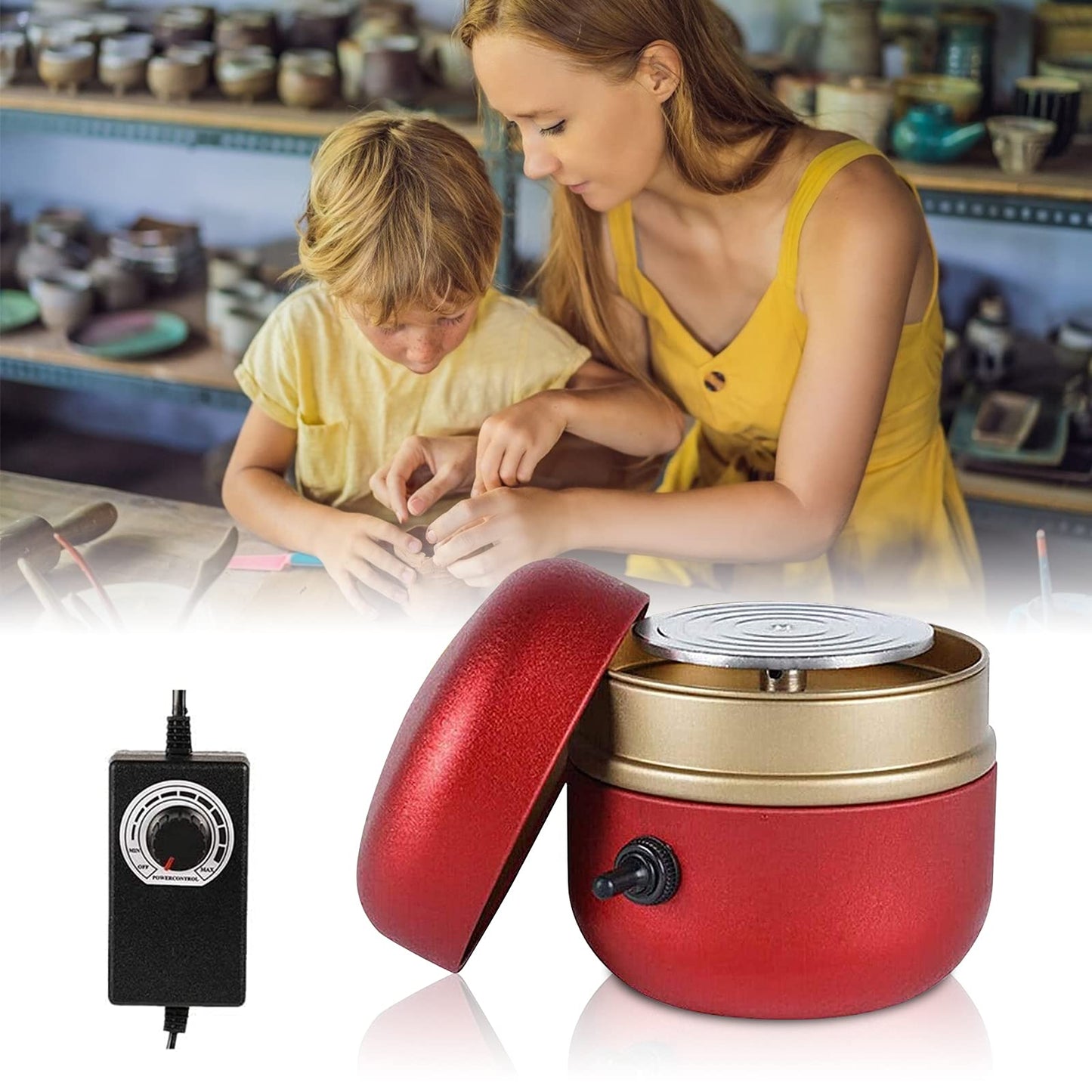 Potterly™ - Mini Pottery Wheel for Easy Home Crafting (50% Off)