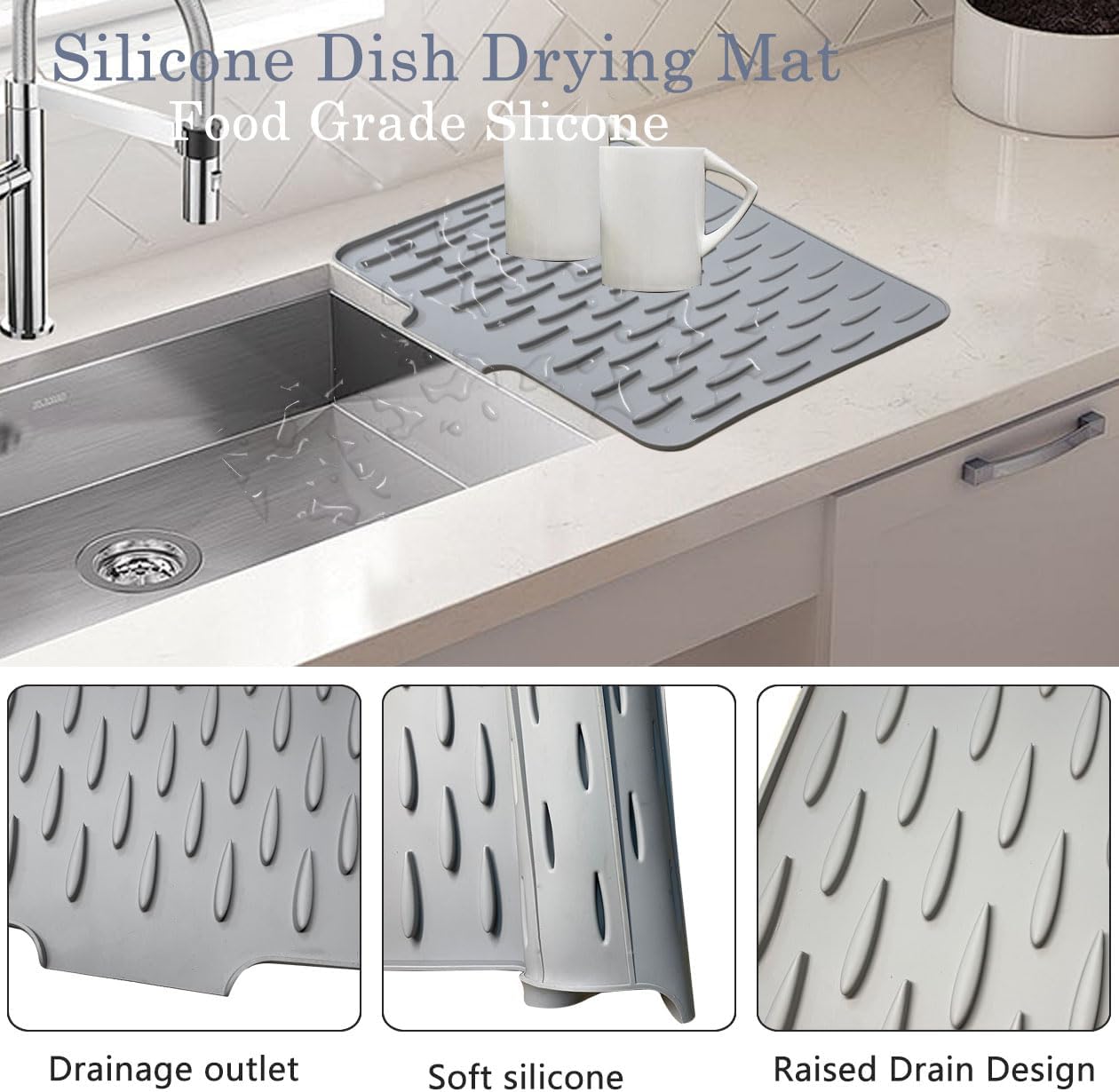 Sinkly™ – Non-Slip Dish Drying Pad (50% Off)