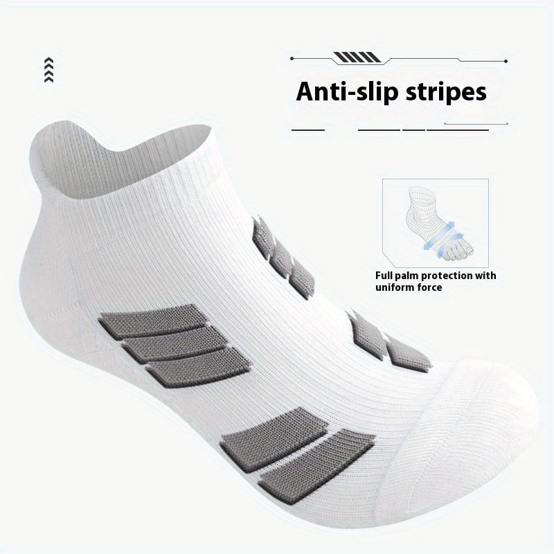 Plyro™ – Cushioned Anti-Slip Ankle Socks (5 Pairs)