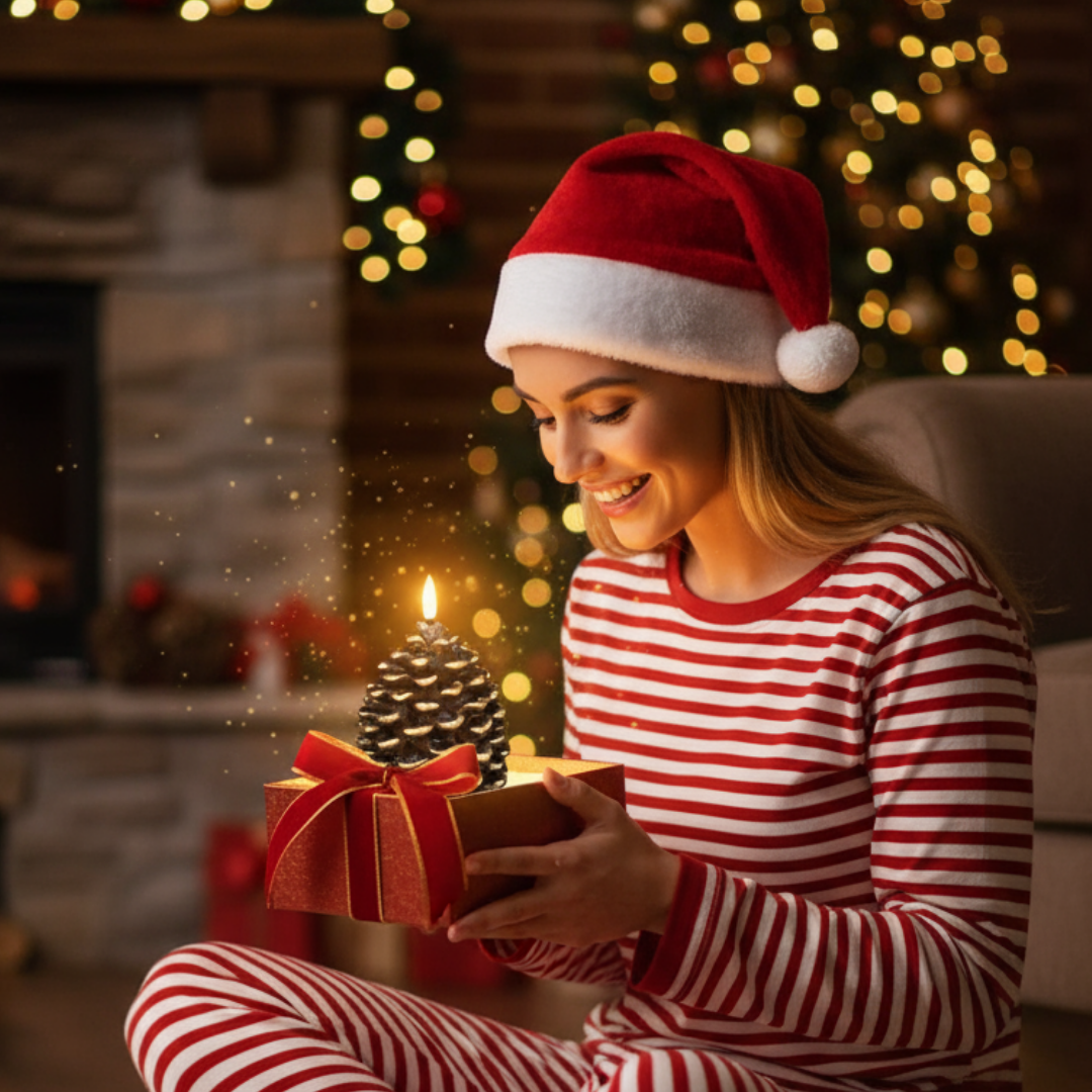 Lunapine™ – Flameless Pinecone Candle with Gentle Glow (50% Off)