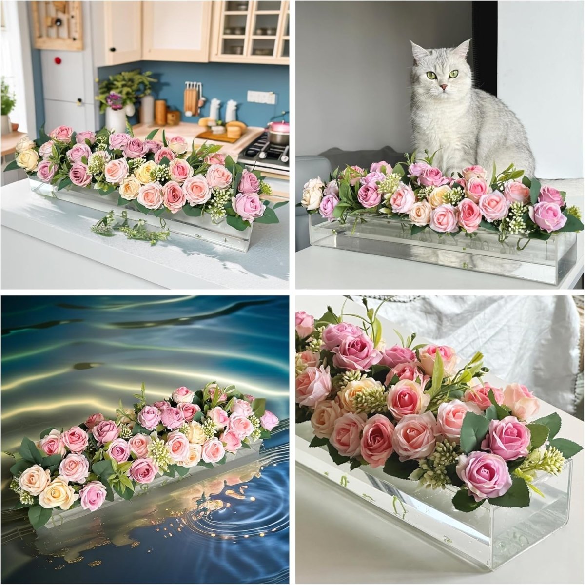 Florenza™ - Floating Bouquet Vase for Stunning Floral Displays (40% Off) - Evesbury