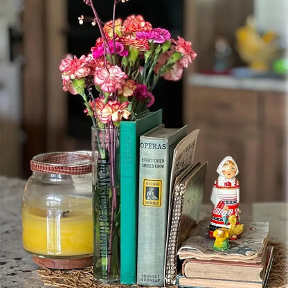 Florenza™ - Transparent Book Vase for Elegant Displays (50% Off) - Evesbury