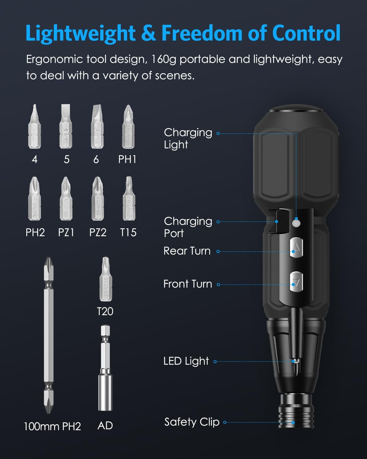 Nimbolt™ – Electric Screwdriver Set with LED Light (50% Off)