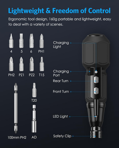 Nimbolt™ – Electric Screwdriver Set with LED Light (50% Off)