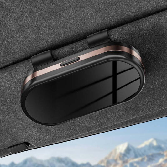 Versuto™ – Mirrored Glasses Holder for Stylish In-Car Convenience (50% Off)