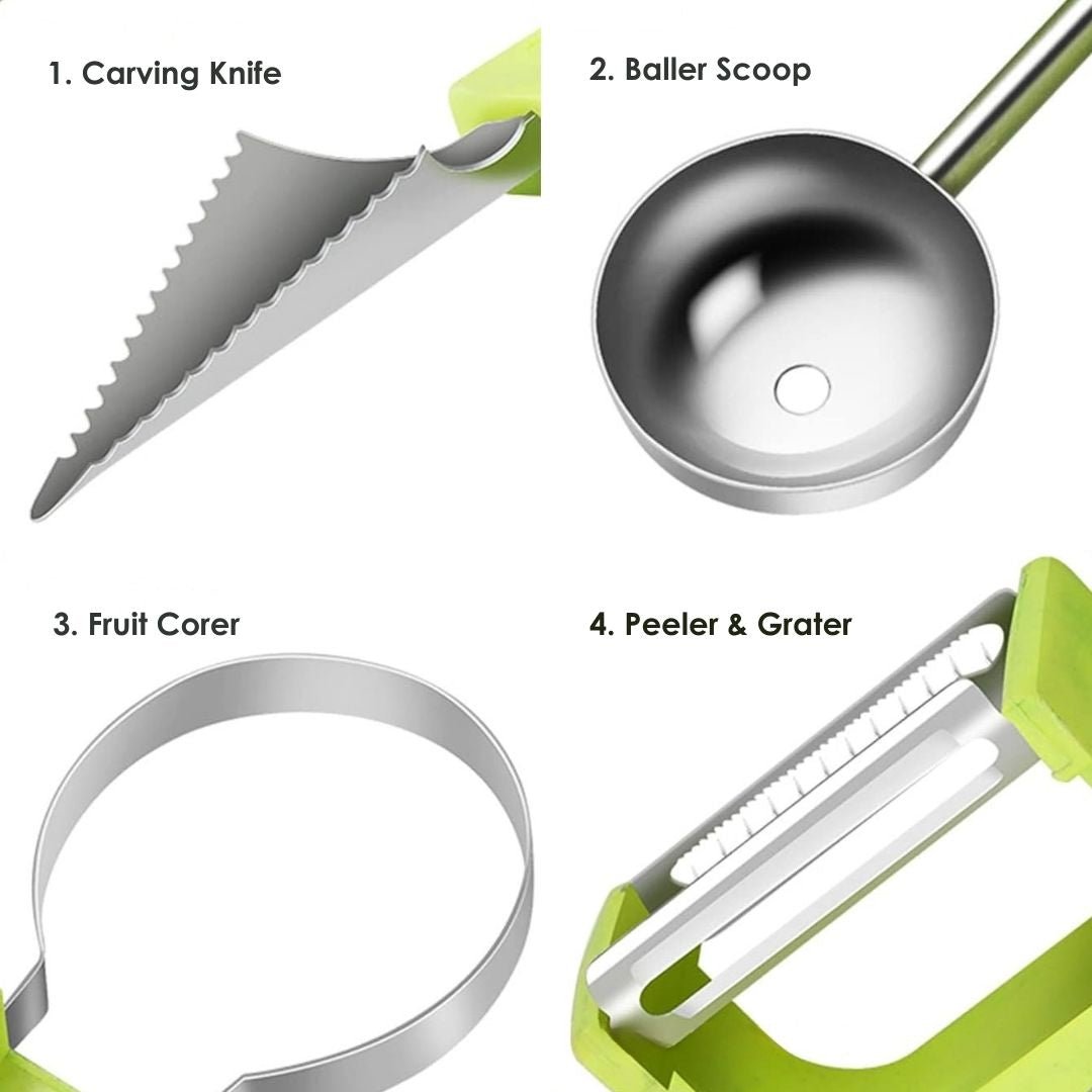 Culinara™ - 4 - in - 1 Fruit Knife for Impressive & Delicious Creations (50% Off) - Evesbury