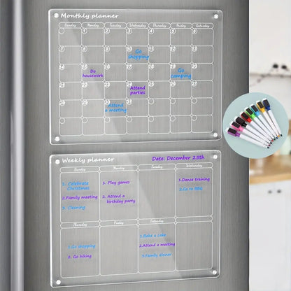 Planiva™ – Clear Acrylic Fridge Planner (50% Off)