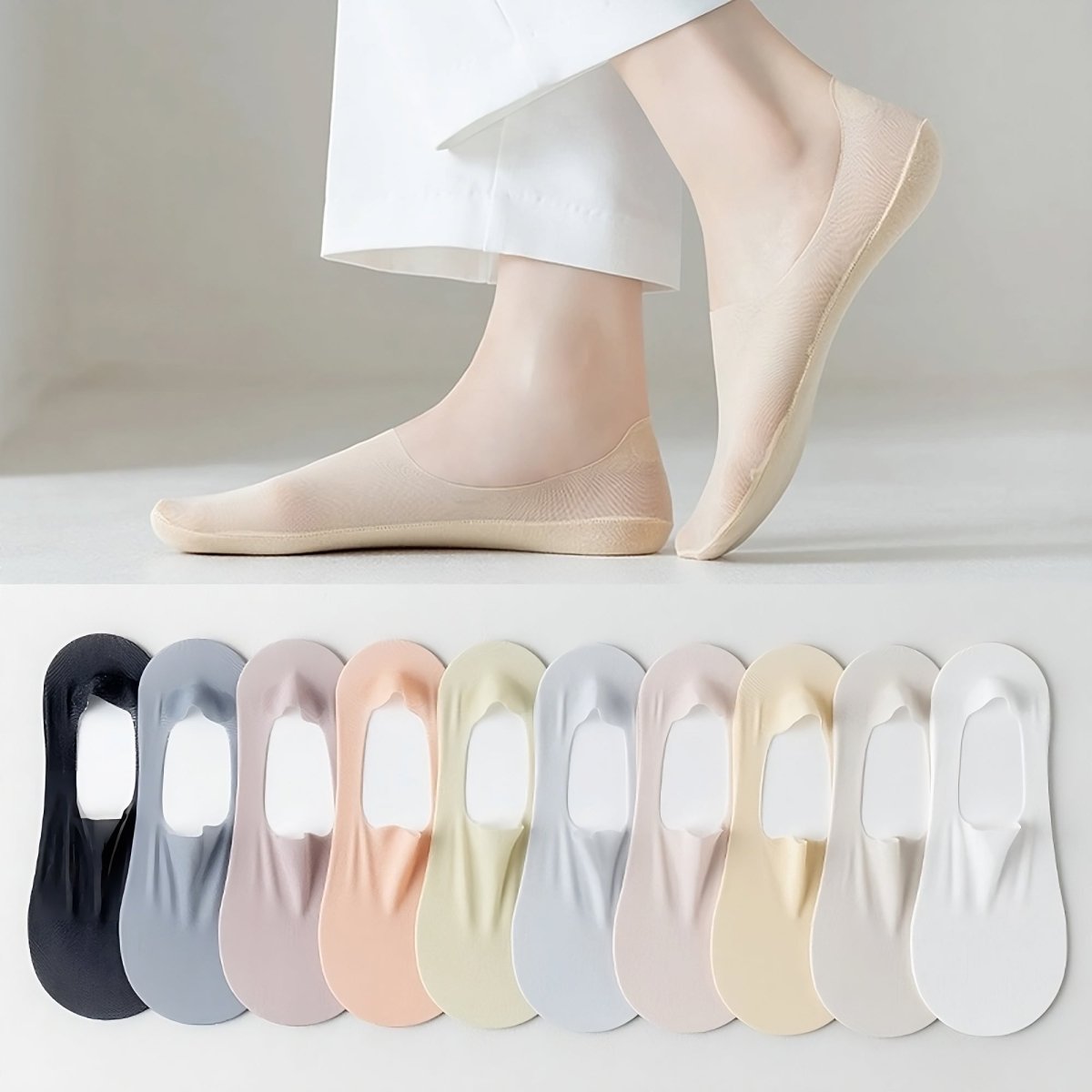 Feeluxe™ - Breathable Ice Silk Socks (2+2 Free) - Evesbury