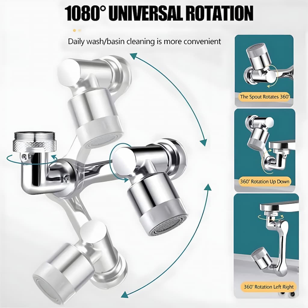 Barea™ - Universal 1080° Rotating Robot Faucet (50% Off) - Evesbury