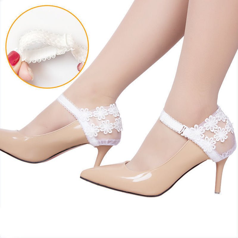 Feeluxe™ - Elegant Lace Heel Straps With Secure Fit (1+1 Free) - Evesbury