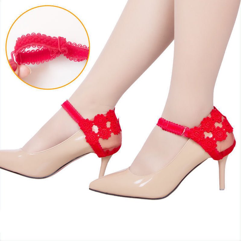 Feeluxe™ - Elegant Lace Heel Straps With Secure Fit (1+1 Free) - Evesbury