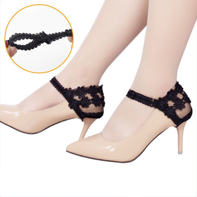 Feeluxe™ - Elegant Lace Heel Straps With Secure Fit (1+1 Free) - Evesbury